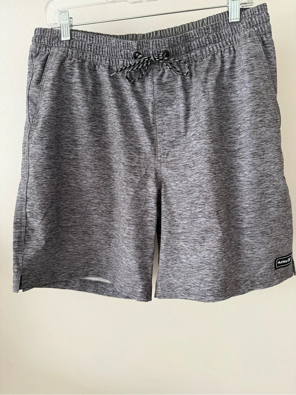 Hurley Men’s Heathered Charcoal Athletic Shorts
